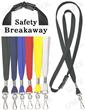LY-403-HK 3/8" Safety Plain Color Lanyards With Swivel Hooks